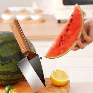 Watermelon Cutter & Slicer – Triangle Fruit Knife Utensil with 430 Stainless Steel Blade, Easy Melon Splitter Kitchen Gadget for Home Use