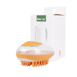 2-in-1 Dog & Cat Bath Brush - Soft Silicone Pet SPA Massage Comb for Hair Grooming & Cleaning