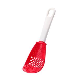 Multifunctional Slotted Spoon – Grind, Stir, Press Garlic & Ginger, Scoop, and Drain – Versatile Plastic Kitchen Utensil for Cooking & Stir-Fry