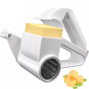 Handheld Rotary Cheese Grater with Handle – Grate Cheese, Nuts, Veggies, Chocolate & More -Kitchen Utensil