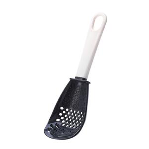 Multifunctional Slotted Spoon – Grind, Stir, Press Garlic & Ginger, Scoop, and Drain – Versatile Plastic Kitchen Utensil for Cooking & Stir-Fry