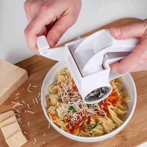 Handheld Rotary Cheese Grater with Handle – Grate Cheese, Nuts, Veggies, Chocolate & More -Kitchen Utensil