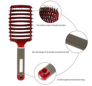 Detangling & Massage Hairbrush - Anti-Static, Curly & Wet Haircare,  Effortless Salon-Grade Styling, Heatless, Convenient Handle, Hair Comb