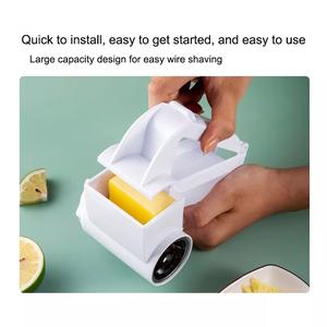 Handheld Rotary Cheese Grater with Handle – Grate Cheese, Nuts, Veggies, Chocolate & More -Kitchen Utensil