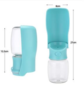 Portable Foldable Dog Water Bottle, Leak-Proof BPA-Free Travel Dispenser, White, 350ml & 550ml