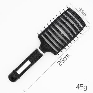 Detangling & Massage Hairbrush - Anti-Static, Curly & Wet Haircare,  Effortless Salon-Grade Styling, Heatless, Convenient Handle, Hair Comb