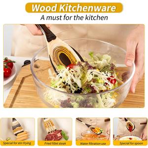 7-Piece Pakkawood Utensil Set – Eco-Friendly Wooden Spoons for Cooking, Durable Kitchen Tools & Perfect Home Gifts for Men & Women Gudamaye