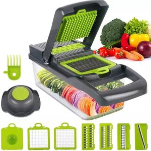 Multifunctional Vegetable Chopper & Slicer – Mandoline Slicer, Food Dicer, Cheese Grater - Stainless Steel Blades - Detachable - Kitchen Utensil