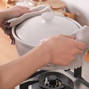 12 Pack Super Absorbent Lightweight Coral Velvet Dish Towels, Quick-Dry Microfiber Kitchen Cloths, Soft & Reusable Non-Stick Household Cleaning Rags