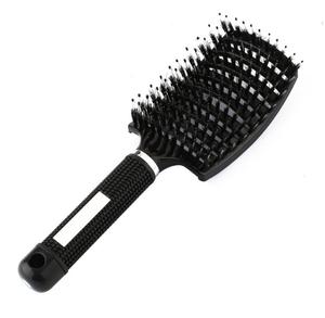Detangling & Massage Hairbrush - Anti-Static, Curly & Wet Haircare,  Effortless Salon-Grade Styling, Heatless, Convenient Handle, Hair Comb