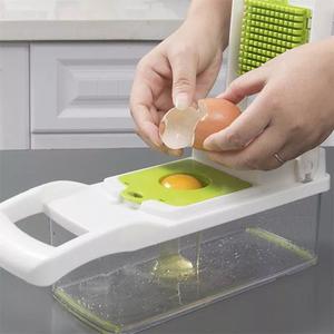 Multifunctional Vegetable Chopper & Slicer – Mandoline Slicer, Food Dicer, Cheese Grater - Stainless Steel Blades - Detachable - Kitchen Utensil